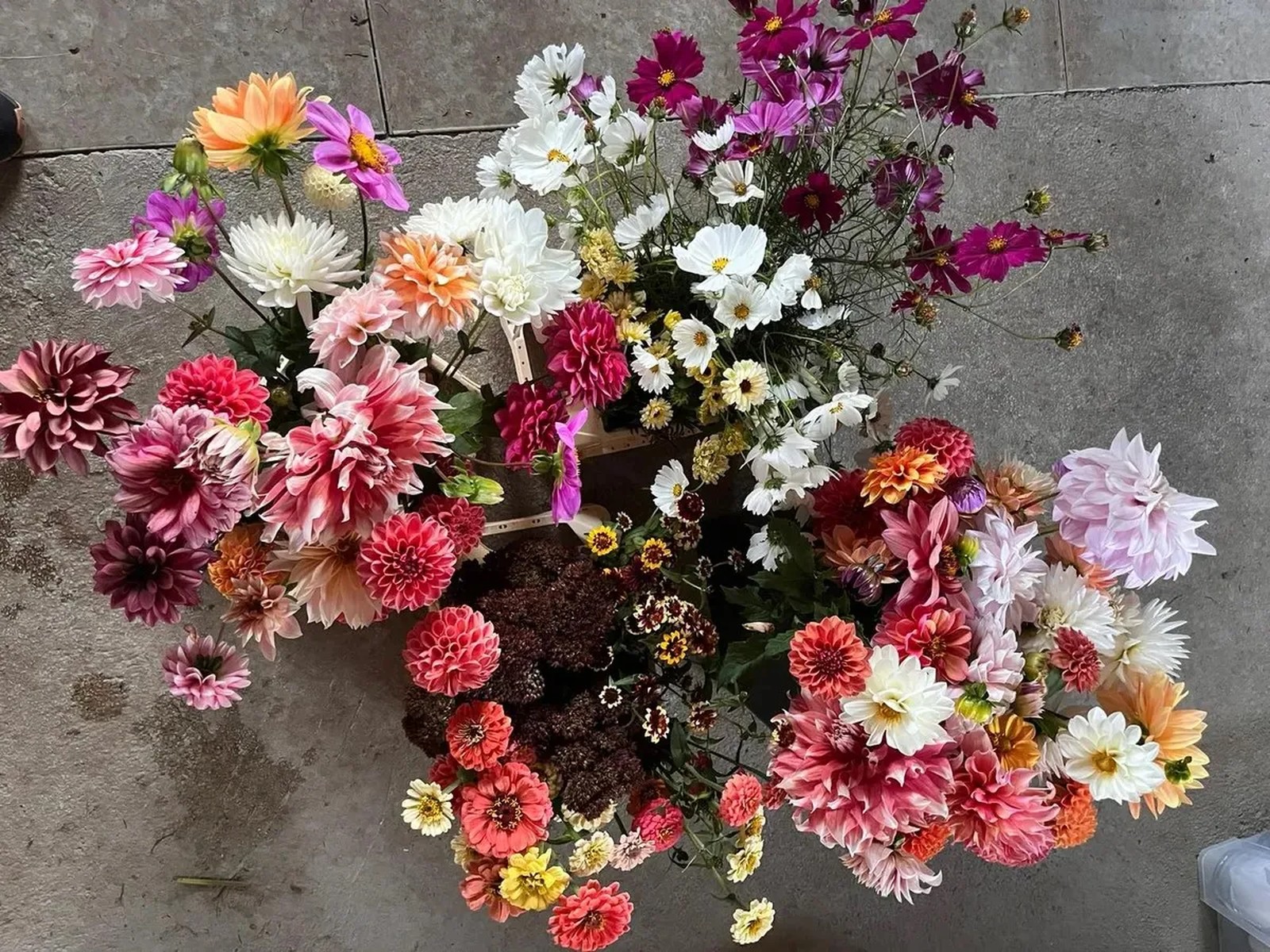 Travail floral en atelier